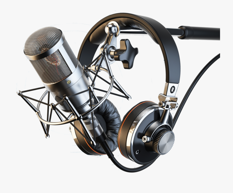 Headphones And Mic Png, Transparent Clipart
