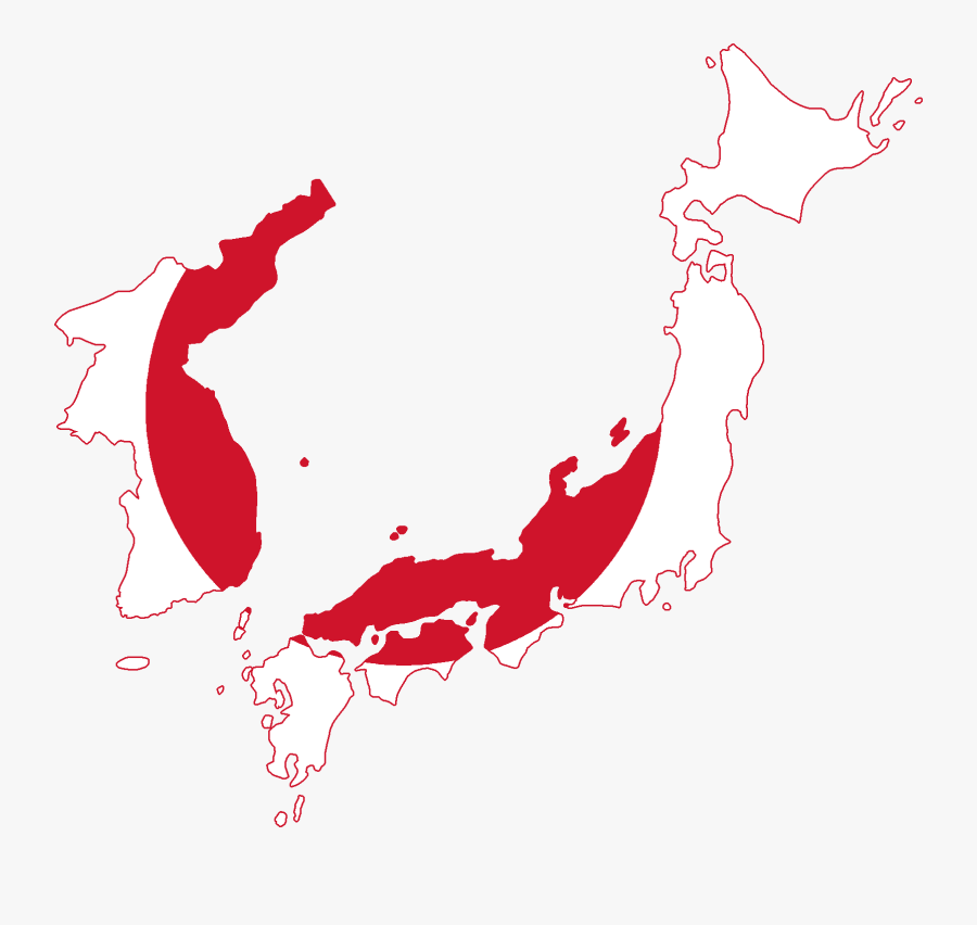 Japan Map Png Photos Png Icon - Japanese Empire Flag Map, Transparent Clipart