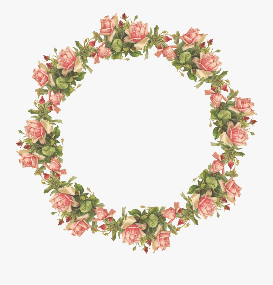 Image Vector Clipart Psd - Flowers Photo Frame Png, Transparent Clipart