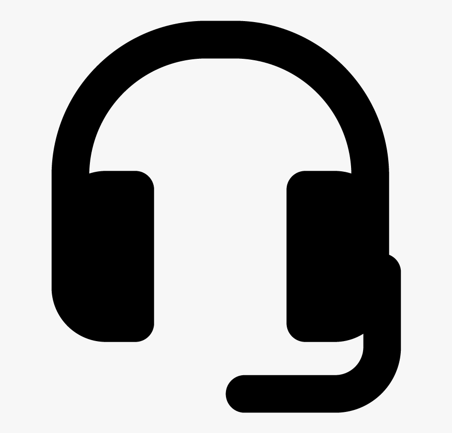 Headphones With Microphone Vector Icon Free Vector - Headphone With Microphone Icon, Transparent Clipart