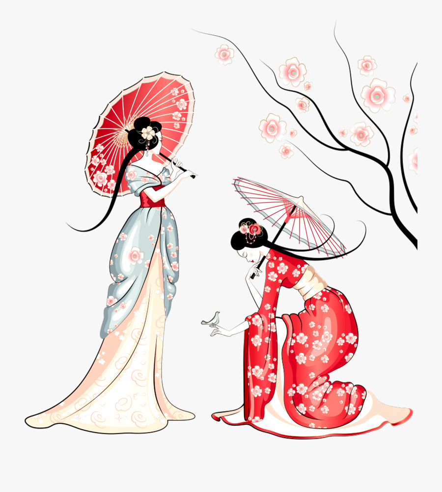 Japan Clipart Festival Japanese - Japan Cherry Blossom Cartoon, Transparent Clipart