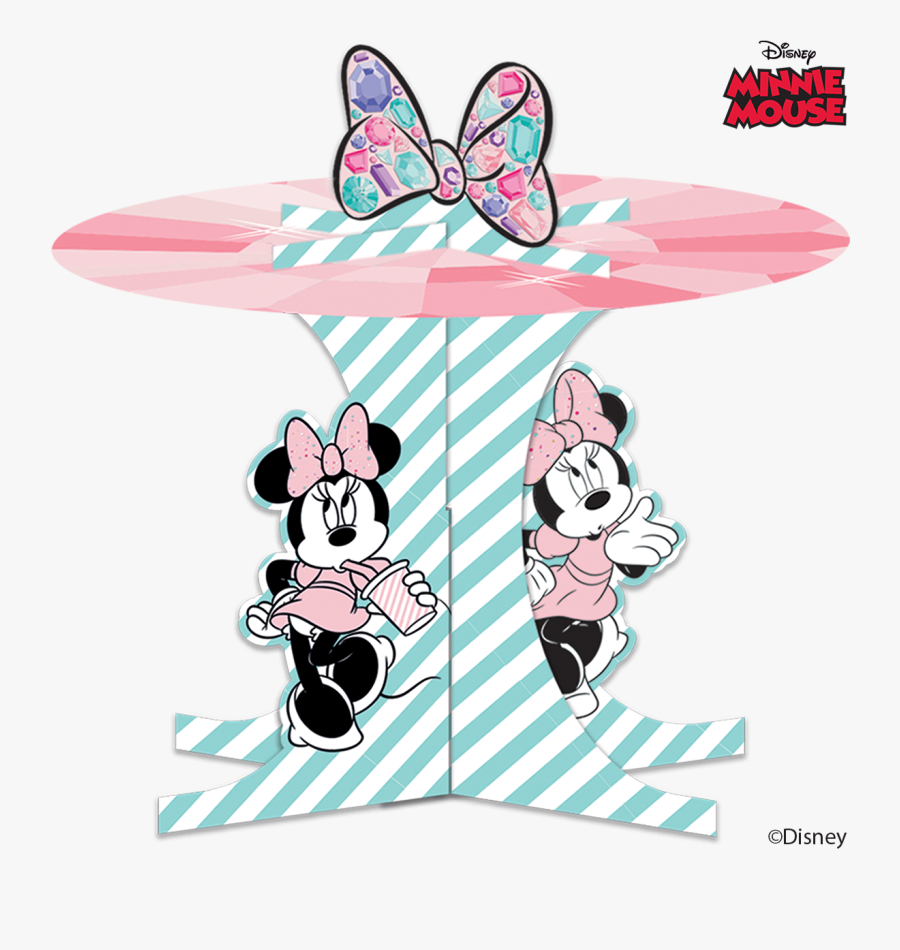 Disney Minnie Mouse Party Gem Cupcake Stand Clipart - Minnie Mouse, Transparent Clipart