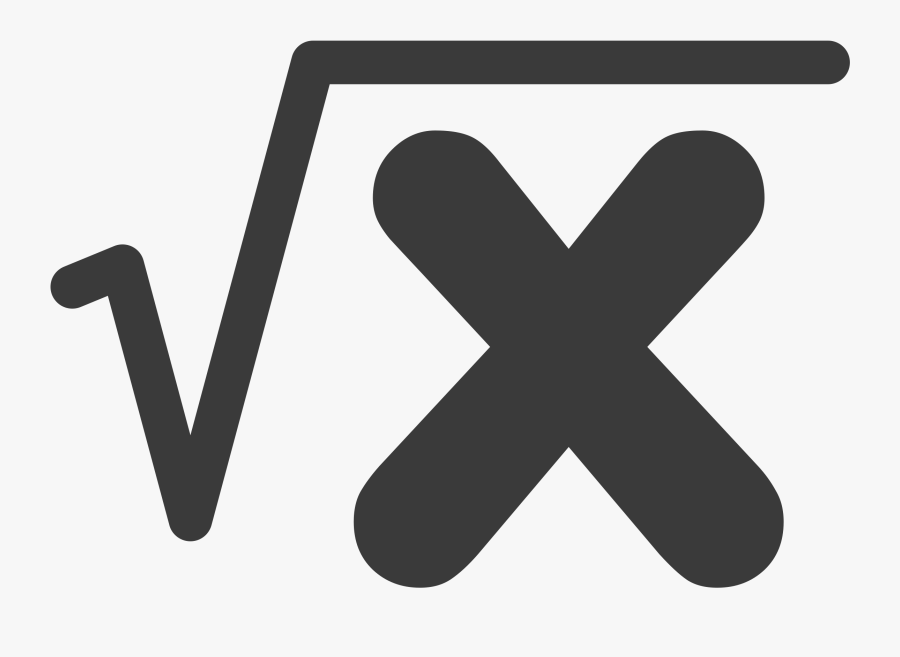 Sqrt Clipart - Black Math Logo, Transparent Clipart