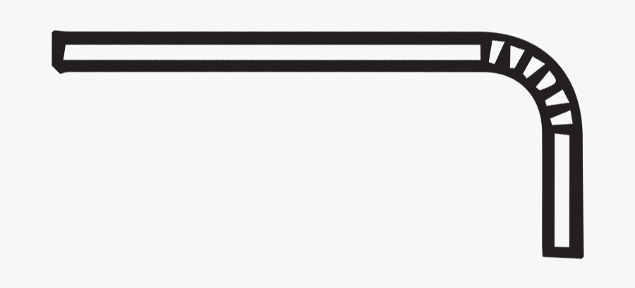 The Final No More - Black And White Plastic Straw Clipart, Transparent Clipart