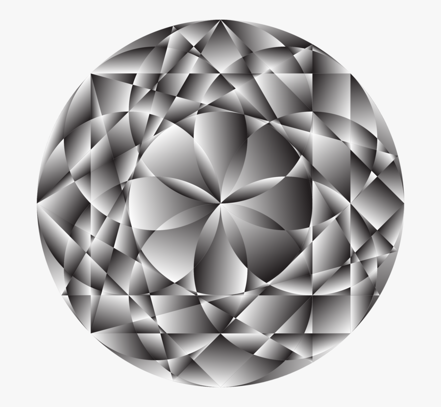 Symmetry,monochrome Photography,sphere - Gemstone, Transparent Clipart