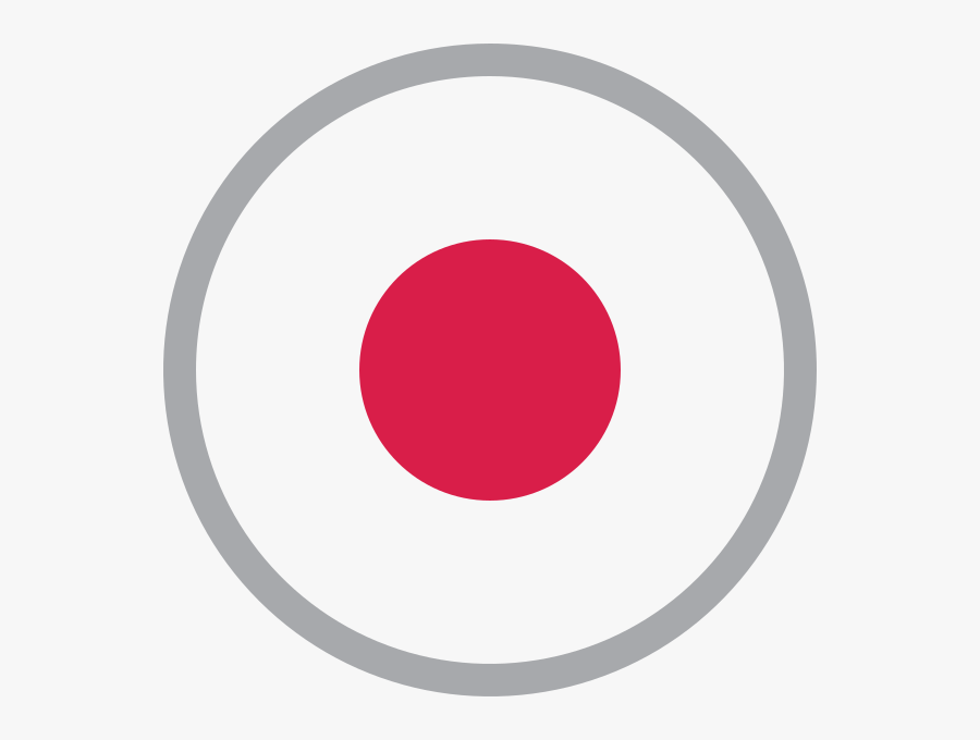 Japan Circle - Japan Circle Flag, Transparent Clipart