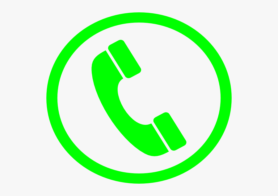 Big Phone Green Svg Clip Arts - Phone Number Icon Png, Transparent Clipart