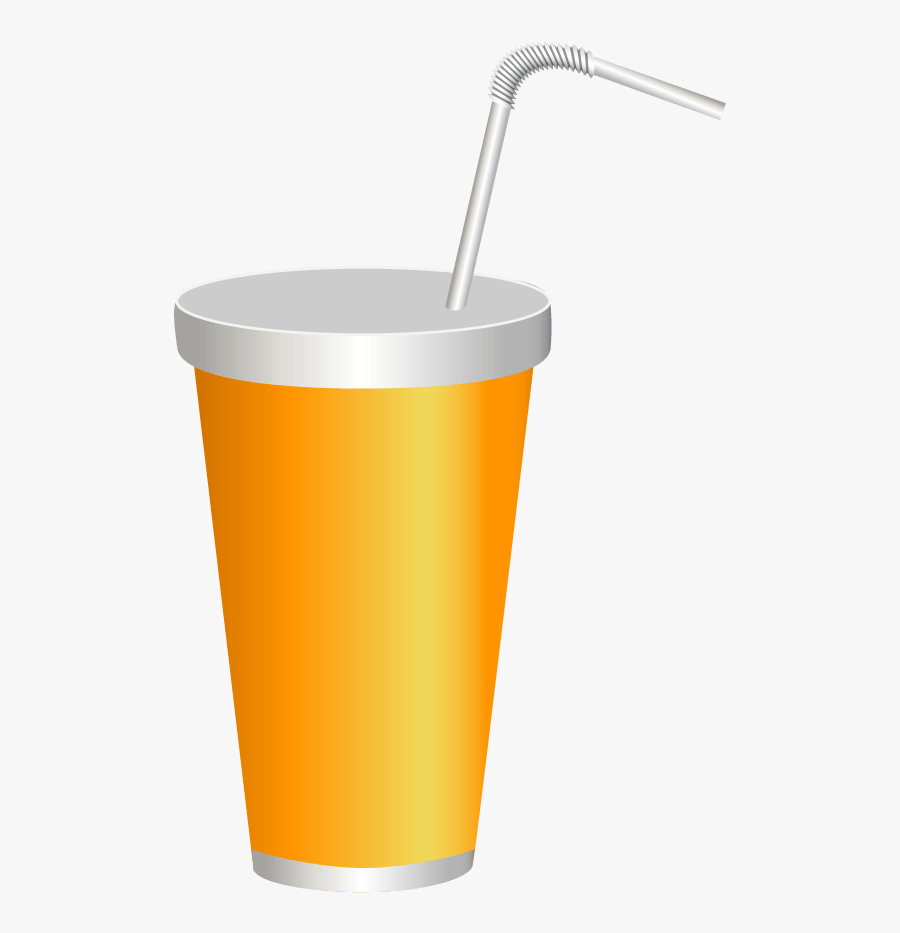 Yellow Plastic Drink Cup Png Clipart Image - Caffeinated Drink, Transparent Clipart