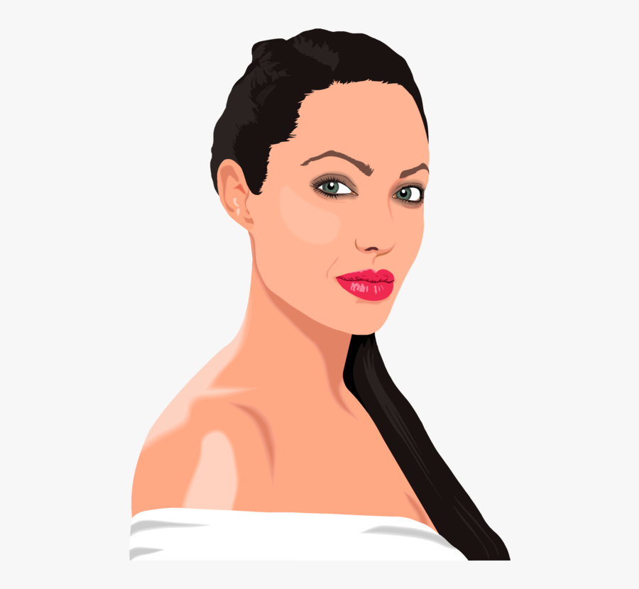 Actor Clipart - Angelina Jolie Clipart, Transparent Clipart