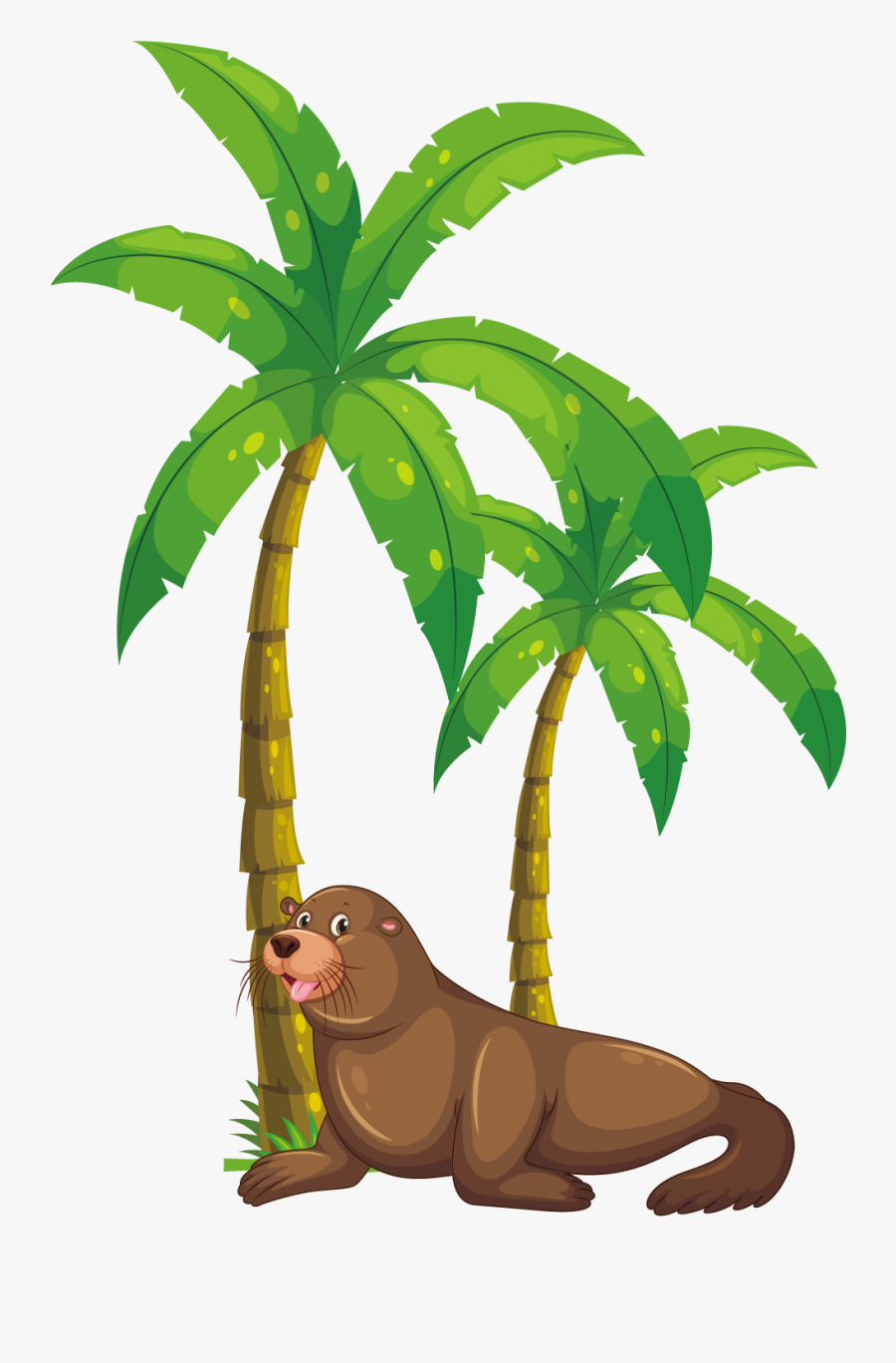 Palm Tree Clipart Kerala Coconut Tree - Coconut Tree Vector, Transparent Clipart