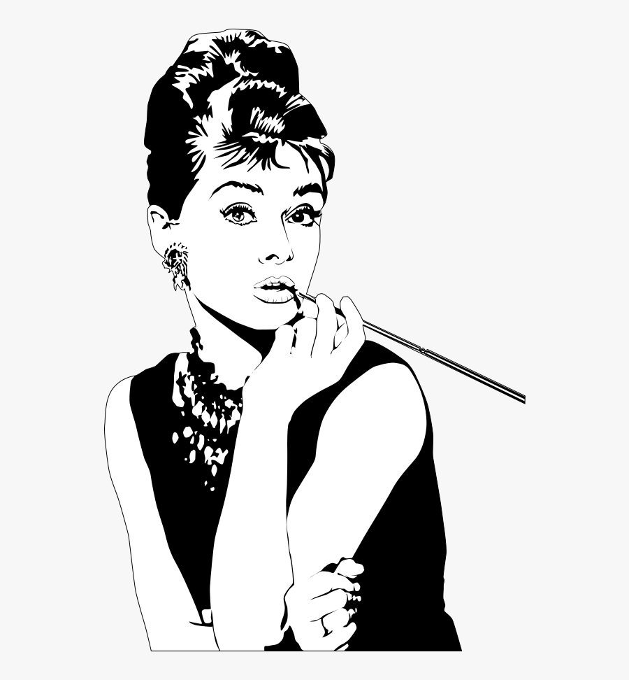 Actress Clipart - Audrey Hepburn, Transparent Clipart