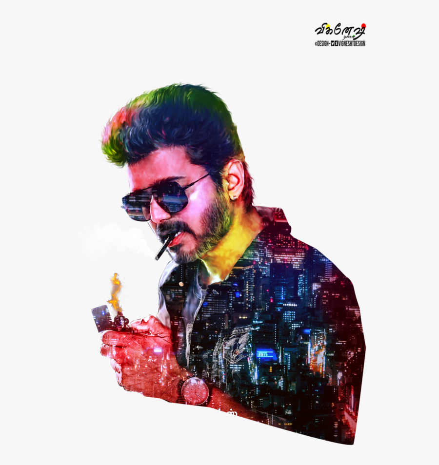 Cinema Vijay Actor Video Sarkar Tamil Film Clipart - Sarkar Vijay 2nd Look, Transparent Clipart