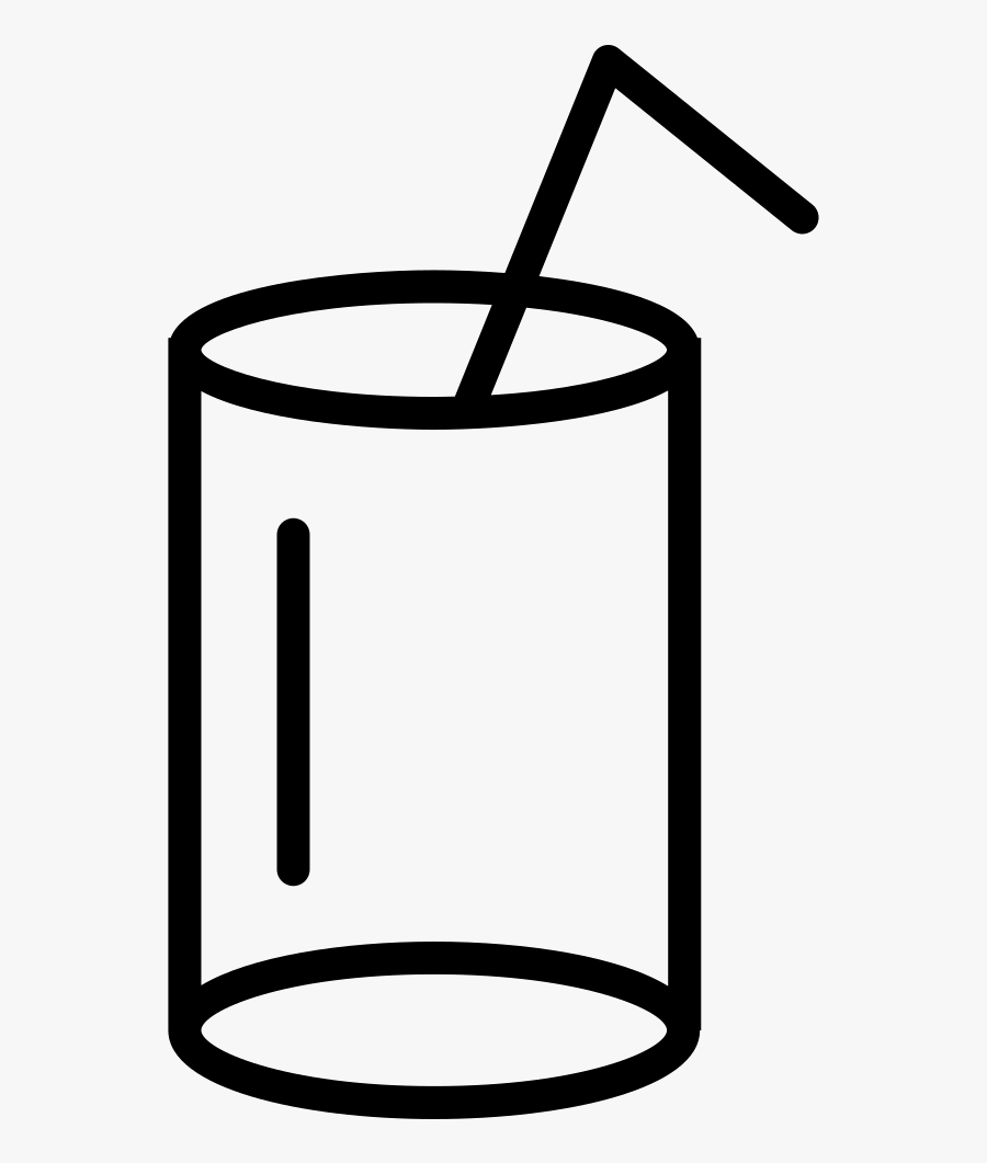 Glass With Straw, Transparent Clipart