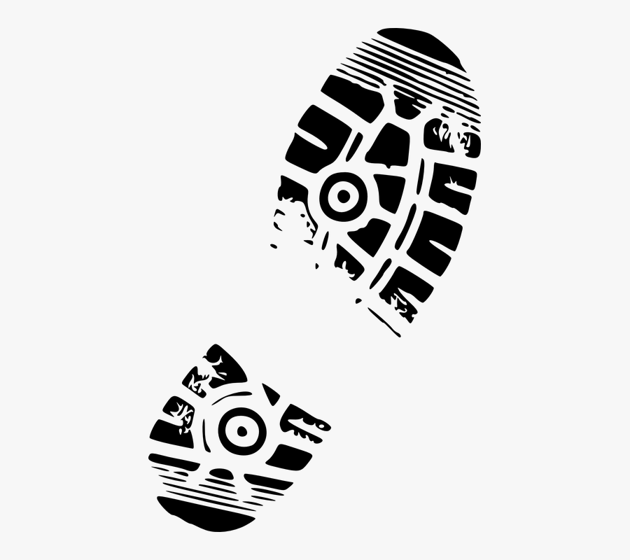 Shoe, Print, Boot, Mark, Traces, Ground, Footprint - Shoe Print Clip Art, Transparent Clipart