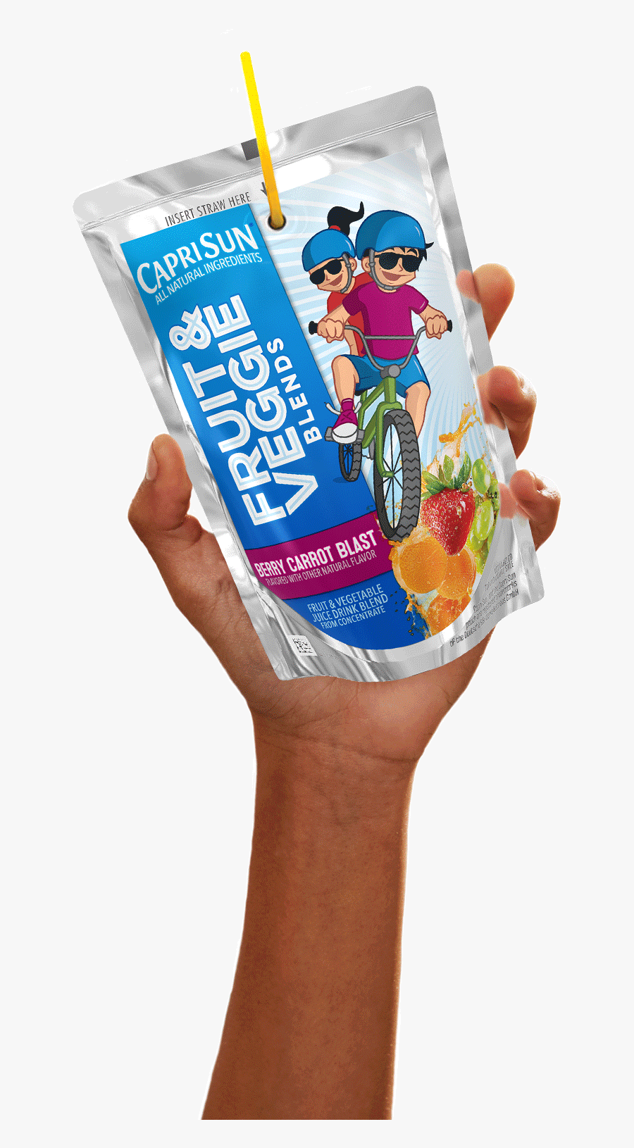Capri Sun Clipart - Capri Sun Fruit And Veggie Blend, Transparent Clipart