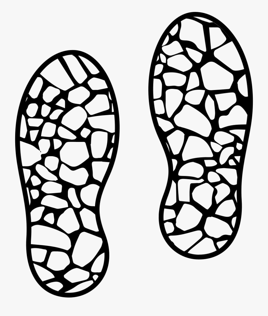 Transparent Shoe Print Outline Clipart Shoe Print Graphic Design
