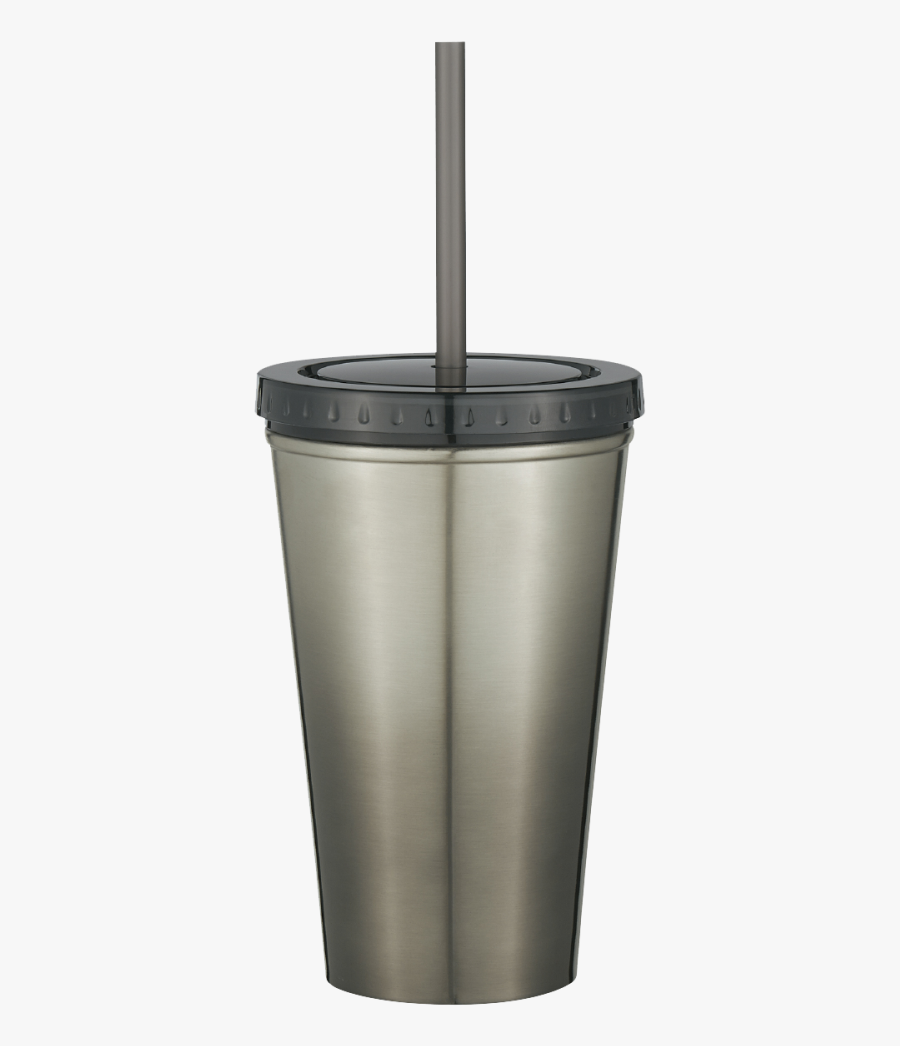 Stainless Steel Double Wall Chroma Tumbler With Straw - French Press, Transparent Clipart