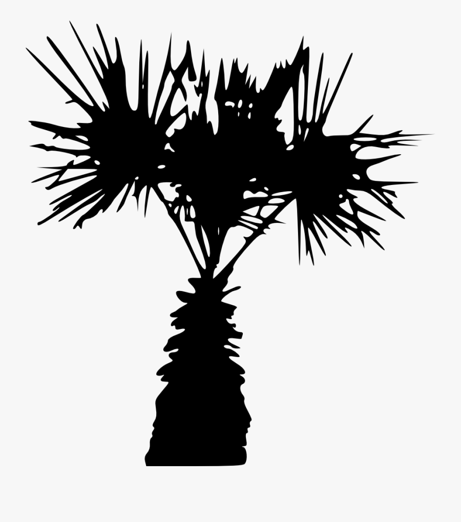 15 Palm Tree Silhouettes Png Transparent Background - Clip Art, Transparent Clipart