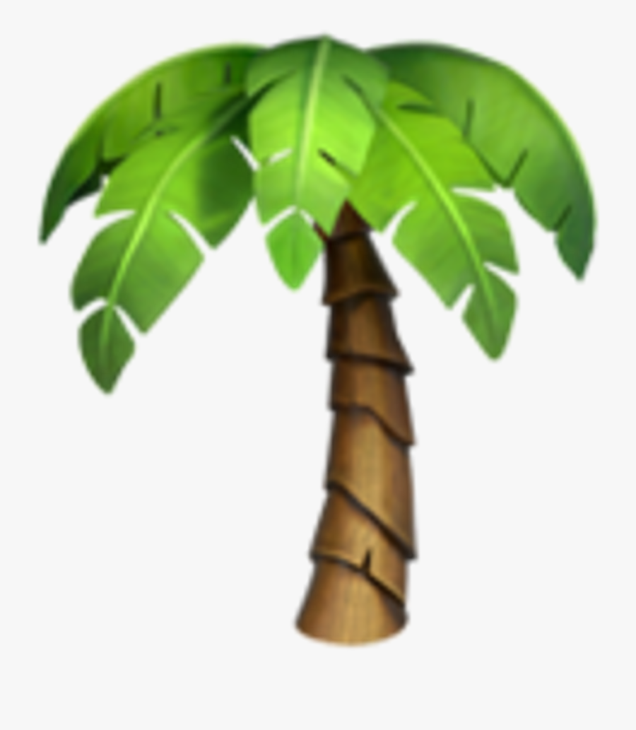 Palm Tree Clipart Emoji - Iphone Palm Tree Emoji, Transparent Clipart