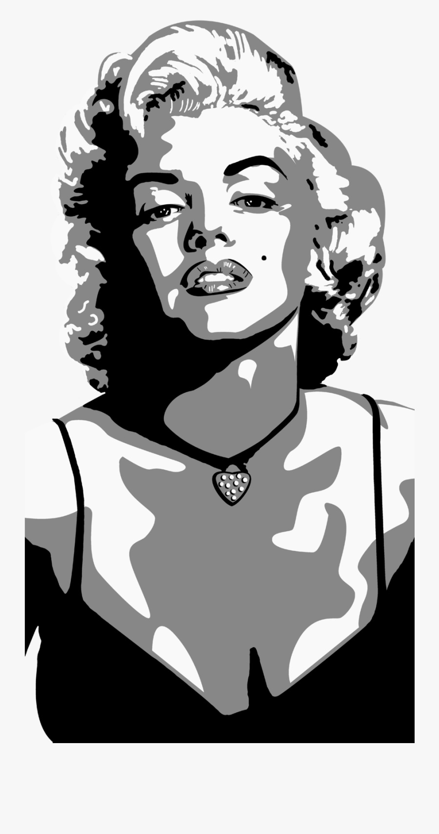 Marilyn Monroe Drawing Visual Arts Actor - Marilyn Monroe Stencil Artwork, Transparent Clipart
