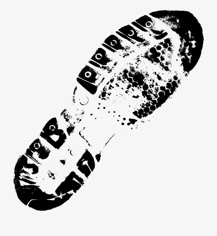 Clip Freeuse Footprints Transparent Shoe - Footprint Shoe, Transparent Clipart