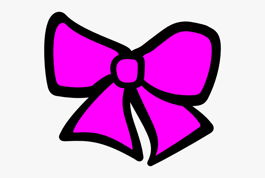 Pink Hair Bow Clip Art At Clker - Hair Bow Clip Art, Transparent Clipart
