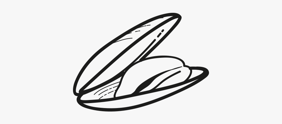 Mussels - Mussels Clipart Black And White, Transparent Clipart