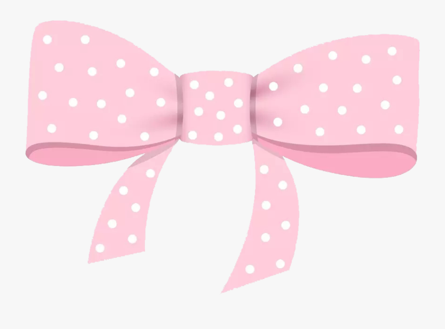Transparent Pink Bow Png - Polka Dot, Transparent Clipart