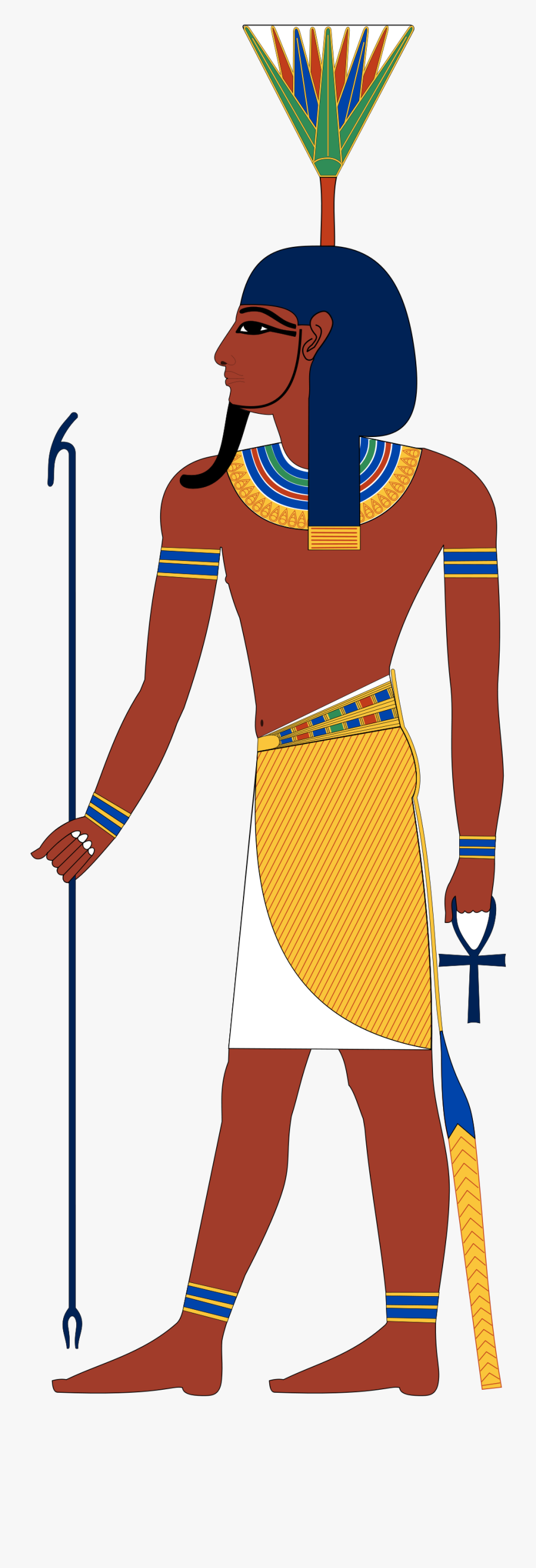 Nefertem - Egyptian God Sobek, Transparent Clipart