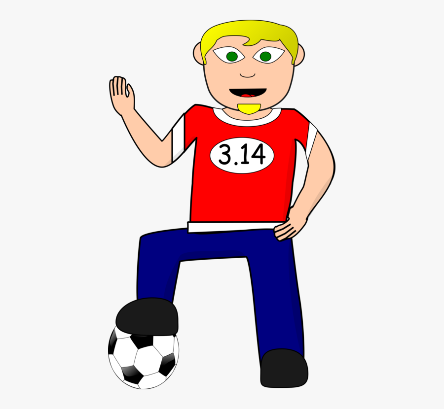 Transparent Athlete Clipart - Footballer Clip Art, Transparent Clipart