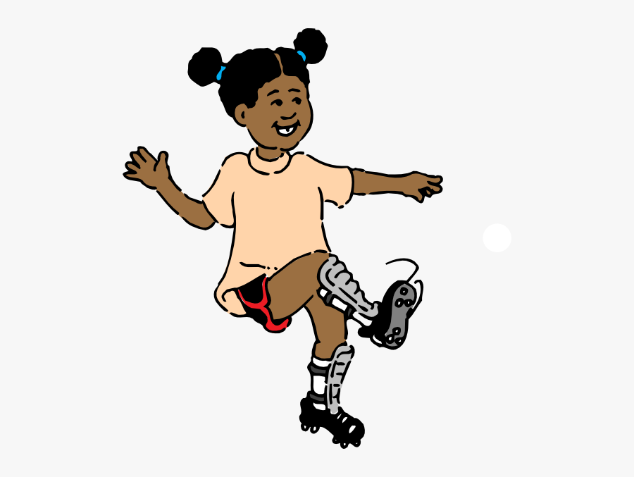 Girl Athlete Clipart - Play Soccer Clipart, Transparent Clipart