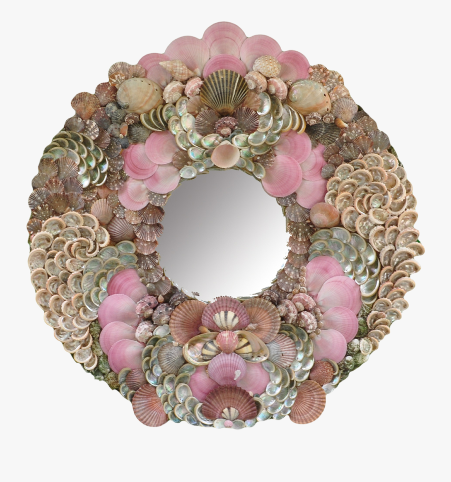 Clip Art Seashell Mirror Princess Pink - Artificial Flower, Transparent Clipart