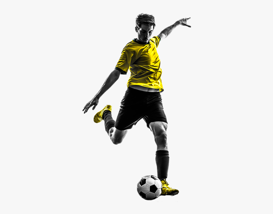 Athlete Football Sports Player Professional Injury - Soccer Player Man Png, Transparent Clipart