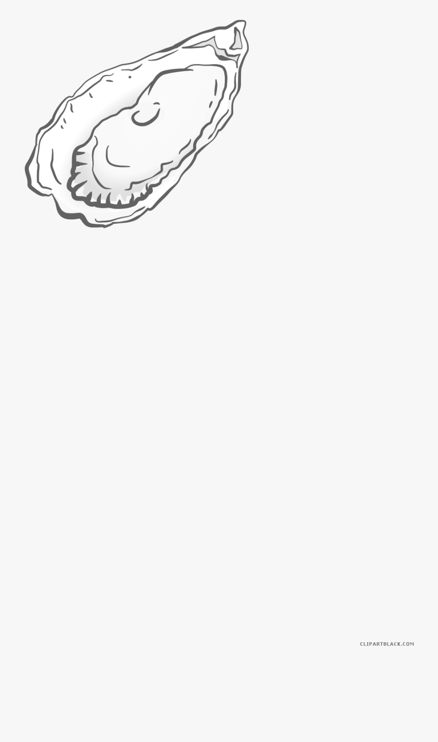 Oyster Clipart Black And White - Sketch, Transparent Clipart