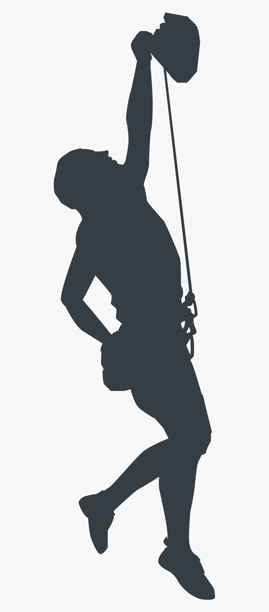 Rock Climbing Mountain Clipart , Png Download - Rock Climber Silhouette Hd Png, Transparent Clipart