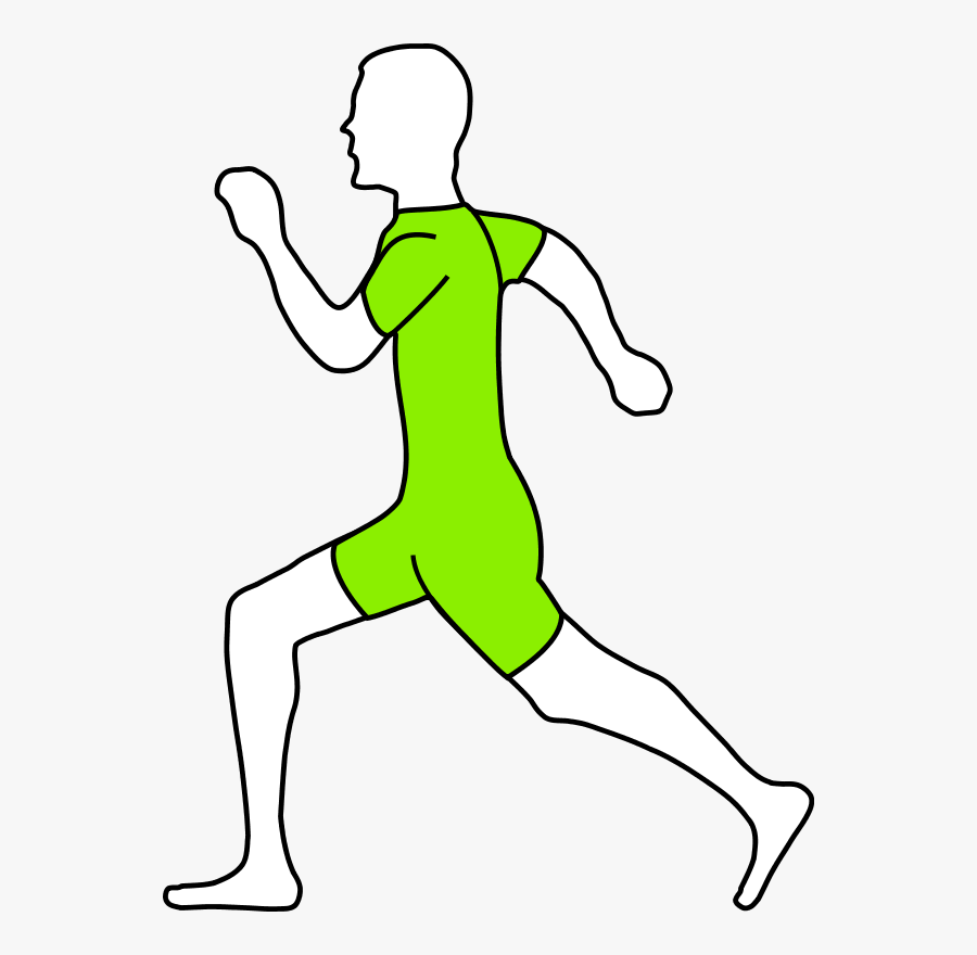 Man Athlete Jogging - رجل يجري فيكتور, Transparent Clipart
