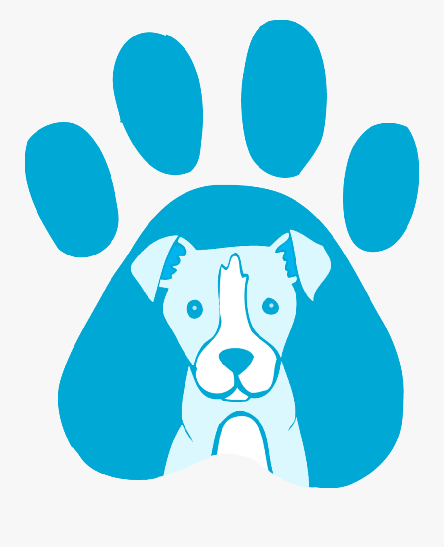Transparent Paw Cartoon Dog - Dog Paw Png Blue, Transparent Clipart