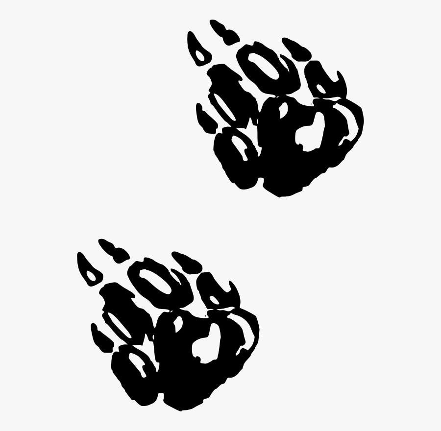 Computer Wallpaper,visual Arts,silhouette - טביעות רגליים של כלב, Transparent Clipart