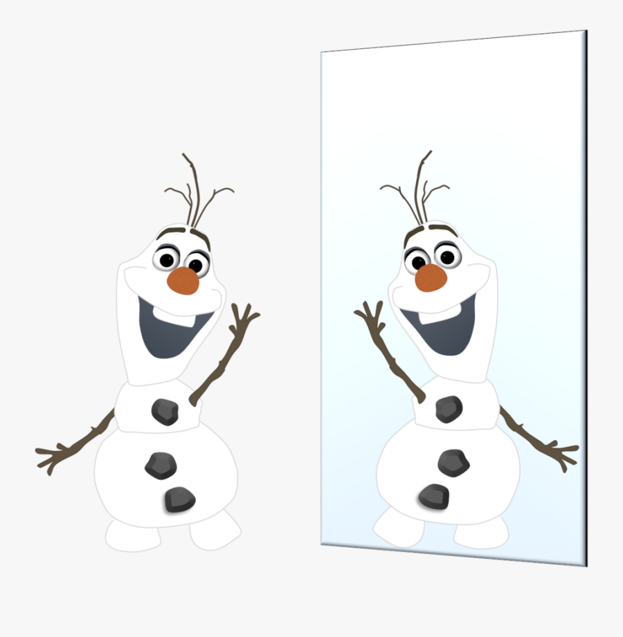 And The Mirror By - Cartoon, Transparent Clipart