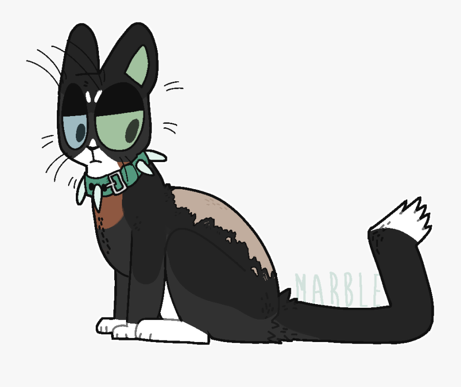 Warrior Cats Character Doodle By Marble Cat Paws - Cartoon, Transparent Clipart