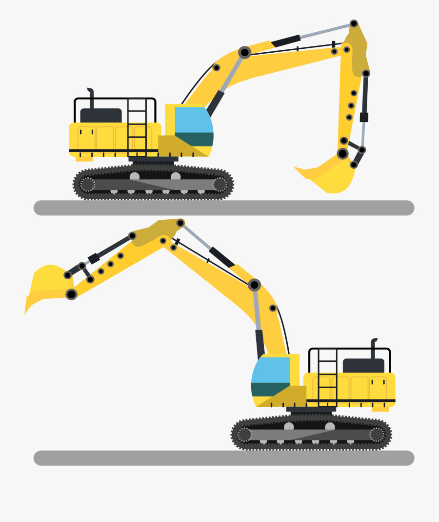 Clipart Library Download Backhoe Clipart Crane Machine - Topo De Bolo Retroescavadeira Para Imprimir, Transparent Clipart