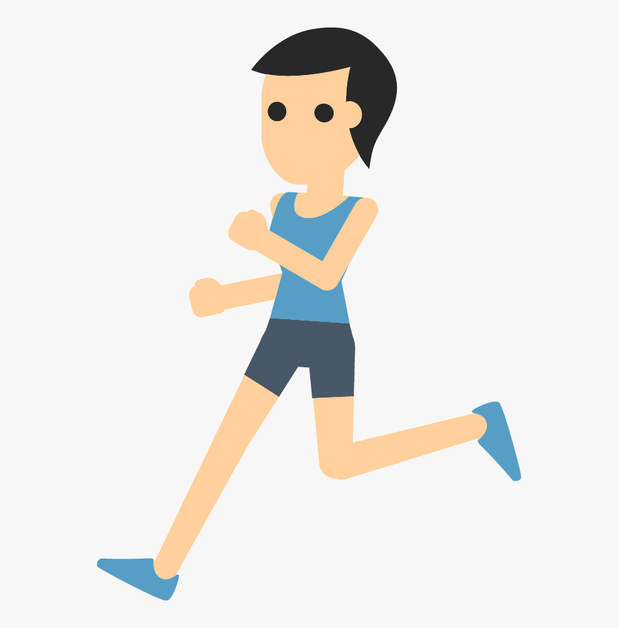 Transparent Person Looking Up Clipart - Running, Transparent Clipart