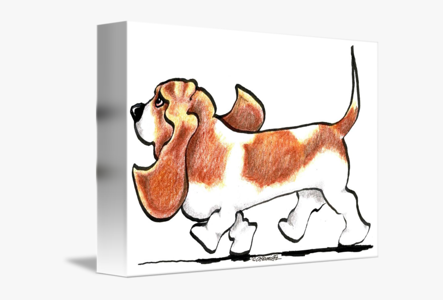 Busy Basset Hound By Off Leash - Basset Hound, Transparent Clipart