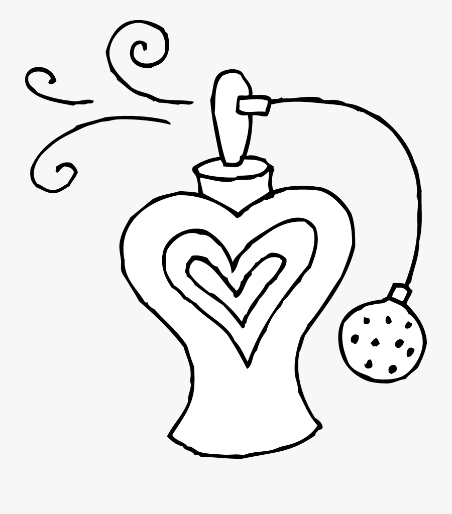 Fragrance 20clipart - Perfume Bottle Coloring Pages, Transparent Clipart