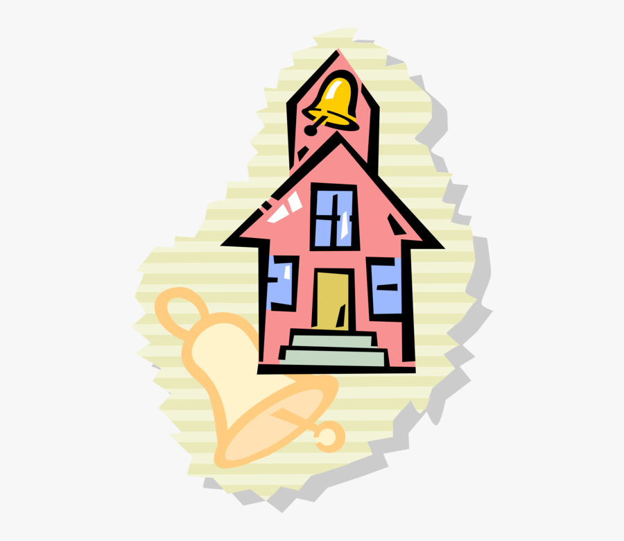 Schoolhouse Vector Traditional Jpg Library Library, Transparent Clipart