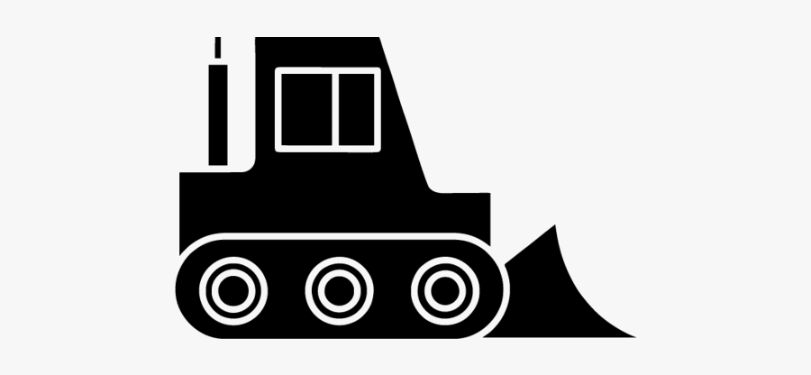 Clip Black And White Stock Free Icons To Download - Bulldozer, Transparent Clipart