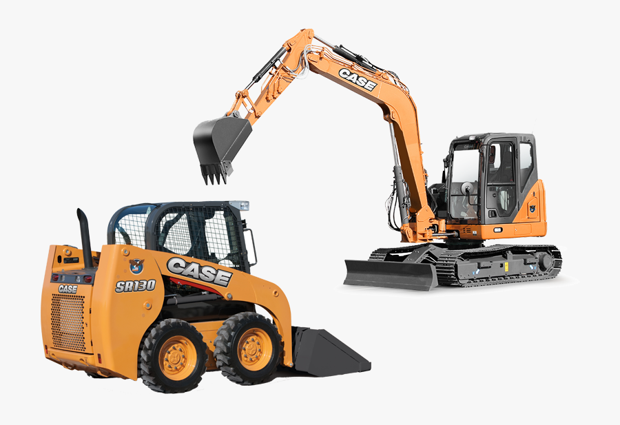 Bobcat And Excavator - Cx75sr, Transparent Clipart