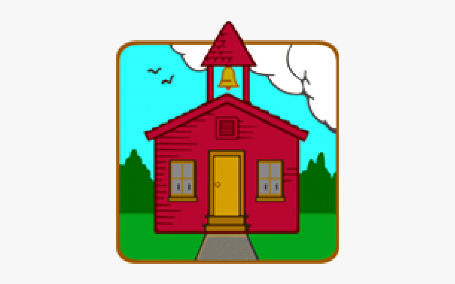 Red School House, Transparent Clipart