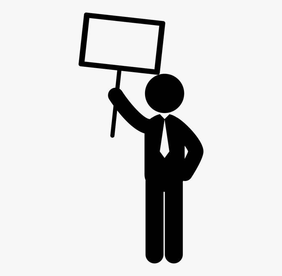 Workers On Strike Icon, Transparent Clipart