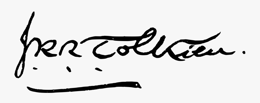 Commons Clipart Literacy Day - Jrr Tolkien Signature, Transparent Clipart